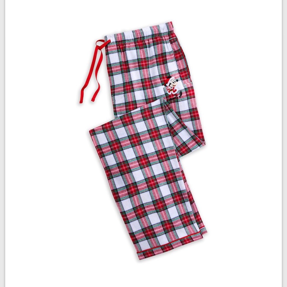 🎄Disney Mickey Mouse tartan holiday plaid pajama pants for men size XL GUC!